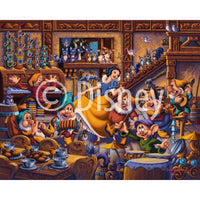 Snow White Dancing with the Dwarfs 500 Piece Jigsaw Puzzle Disney x Dowdle