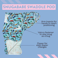 Snugababe Swaddle™ Sleep Pod - Cars - BIG FRENCHIES
