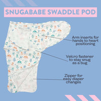 Snugababe Swaddle™ Sleep Pod - Robots - BIG FRENCHIES