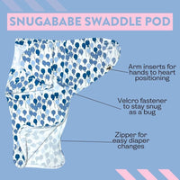 Snugababe Swaddle™ Sleep Pod - Blue Balloons - BIG FRENCHIES
