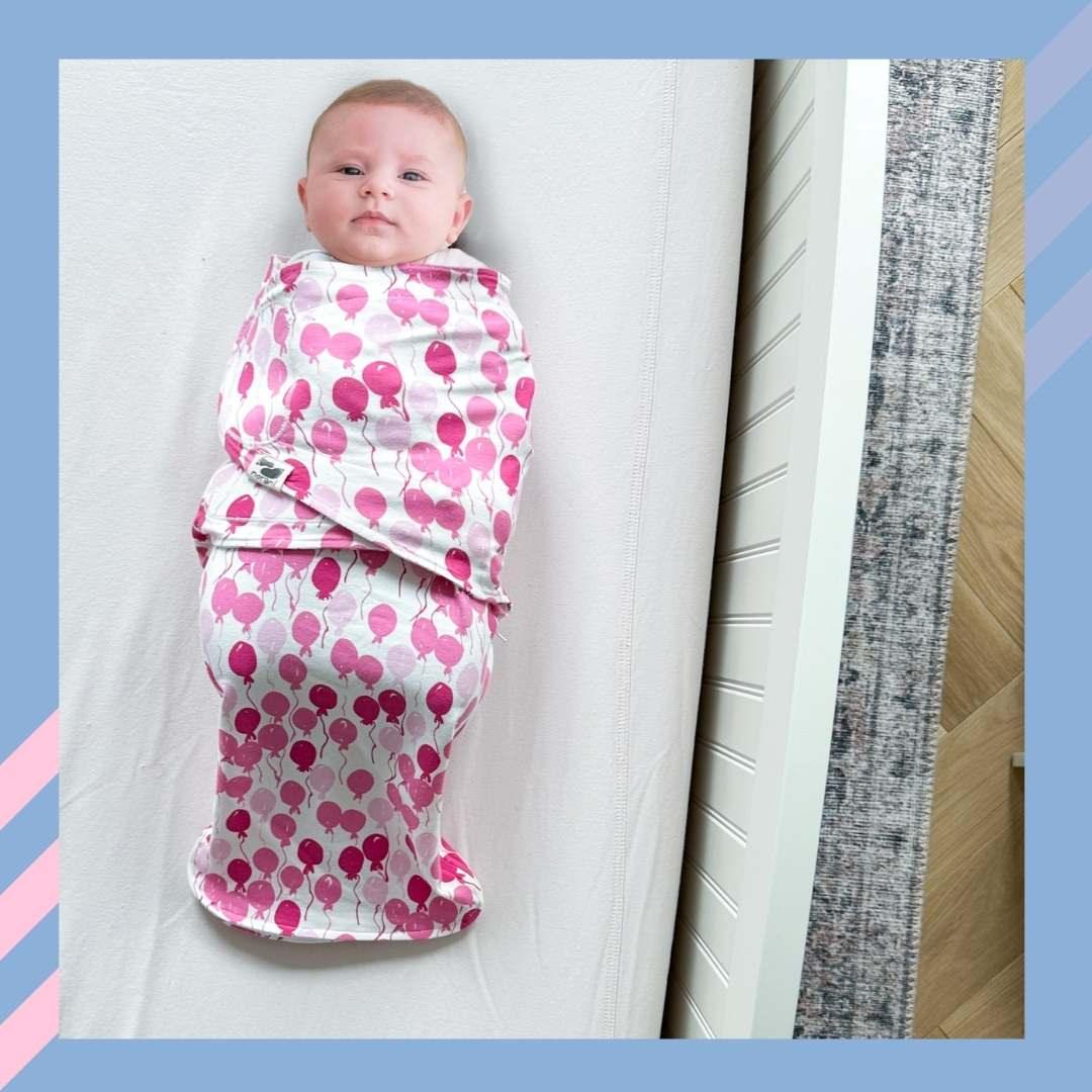 Snugababe Swaddle™ Sleep Pod - Pink Balloons - BIG FRENCHIES