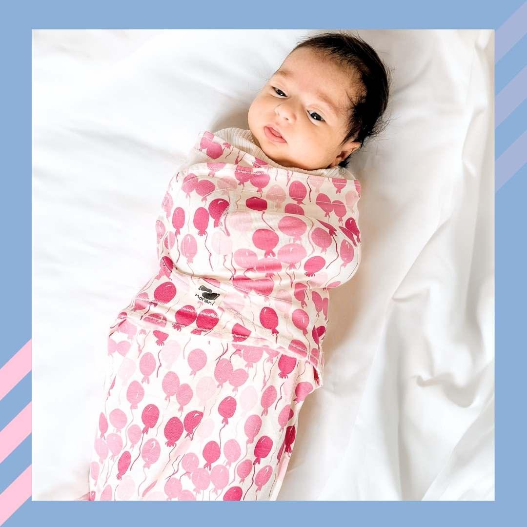 Snugababe Swaddle™ Sleep Pod - Pink Balloons - BIG FRENCHIES