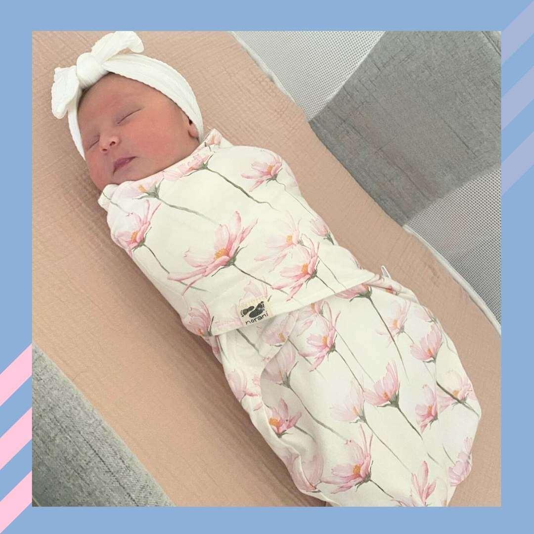 Snugababe Swaddle™ Sleep Pod - Pink Petals - BIG FRENCHIES