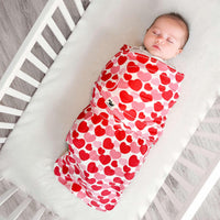 Snugababe Swaddle™ Sleep Pod - Red & Pink Hearts - BIG FRENCHIES