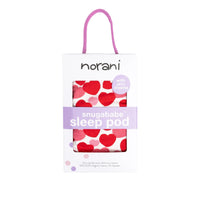 Snugababe Swaddle™ Sleep Pod - Red & Pink Hearts - BIG FRENCHIES