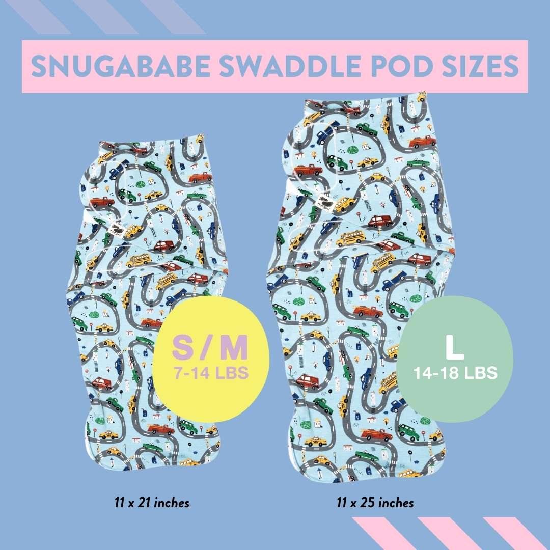Snugababe Swaddle™ Sleep Pod - Cars - BIG FRENCHIES