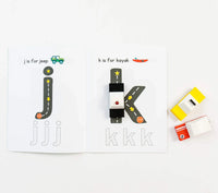 Road Trace Activity Book: Alphabet & Numbers Learning - BIG FRENCHIES