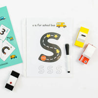 Road Trace Activity Book: Alphabet & Numbers Learning - BIG FRENCHIES
