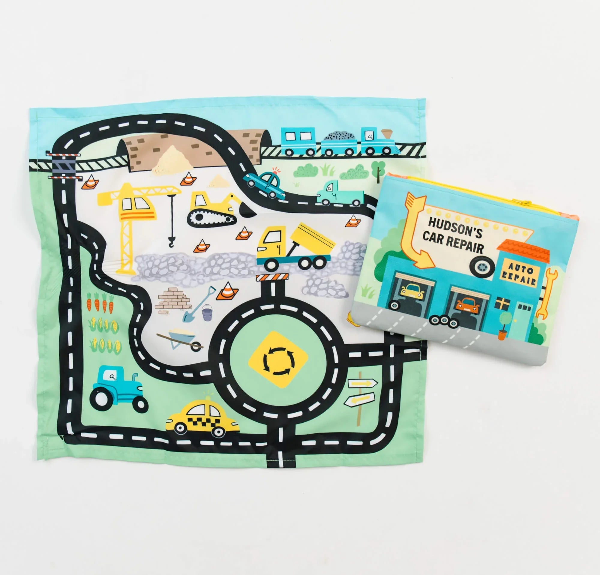 Toy Car Mat & Pouch: All-in-one Travel Entertainment! - BIG FRENCHIES