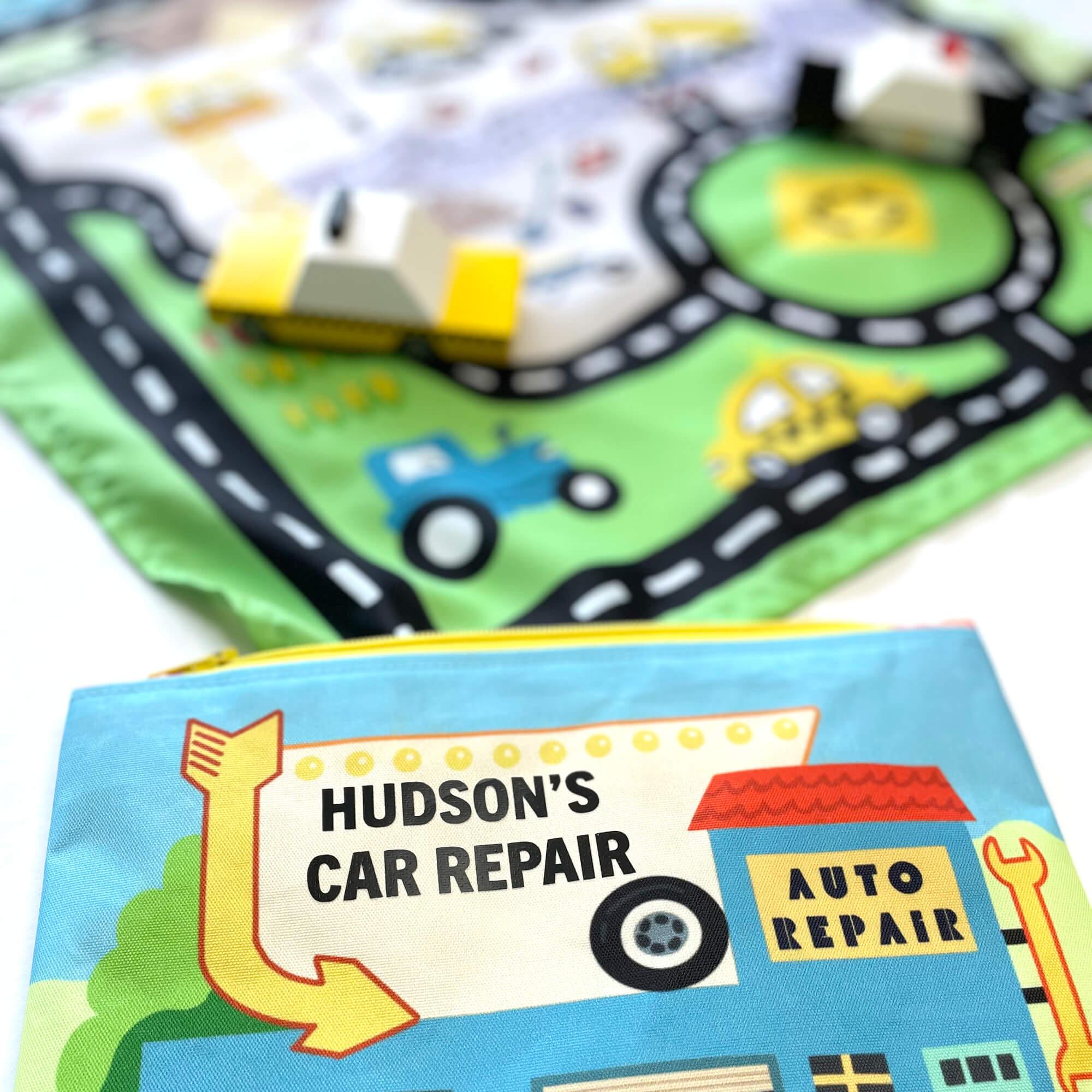 Toy Car Mat & Pouch: All-in-one Travel Entertainment! - BIG FRENCHIES