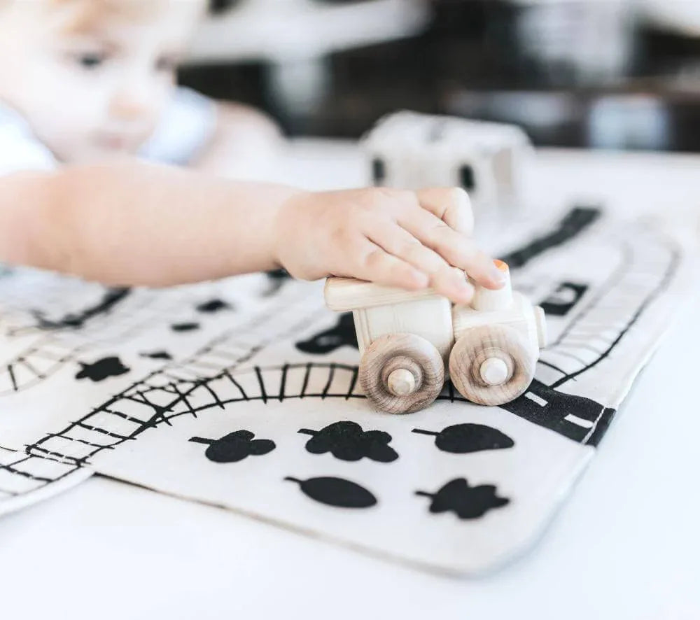 Train Play Mat for Toddlers – Portable Tracks for Travel - BIG FRENCHIES