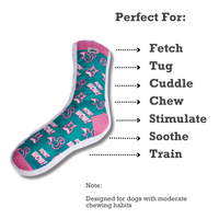 Squeaky Sock Plush Dog Toy – Whimsy Wonders Squirrel Design - BIG FRENCHIES