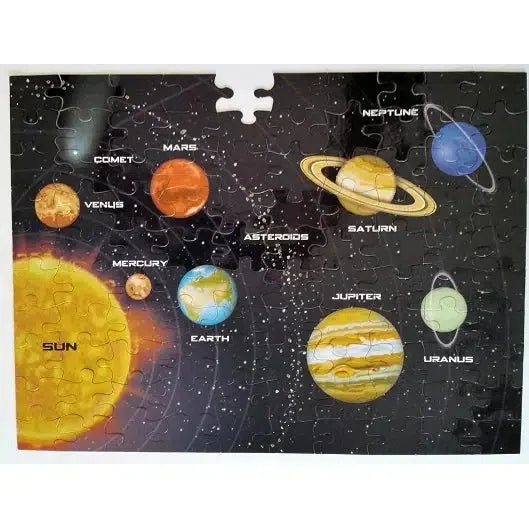 Solar System 100 Piece Magnetic Jigsaw Puzzle Geotoys - BIG FRENCHIES