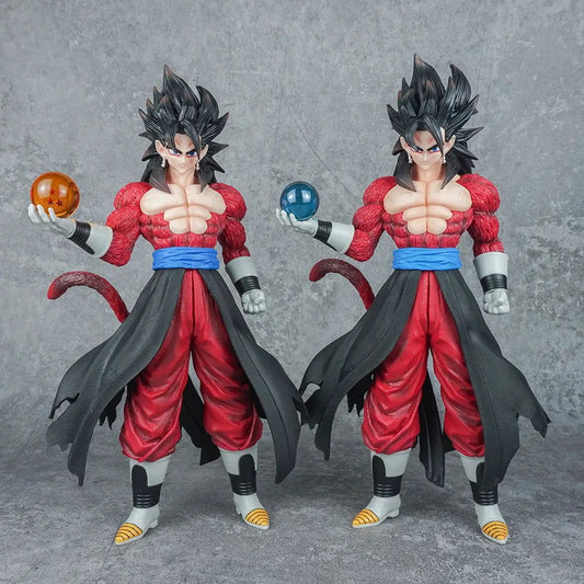 Son Goku Anime Figurine, Dragon Ball GT Super Saiyan 4 Action Figures, Standing Holding Dragon Ball 30 cm