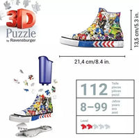 Sonic the Hedgehog Sneaker 112 Piece 3D Jigsaw Puzzle Ravensburger