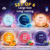 EvolutionUSA 6pc Space Bath Bombs for Boys & Girls, 6 Planet Bath Balls with Toy Hidden Inside, Organic Hypoallerganic Childrens Bathbombs, Cosmic Fun Space Surprise, Gift Set Birthday, Christmas, Easter - BIG FRENCHIES