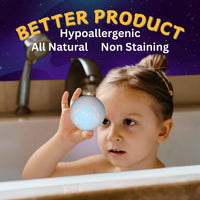 EvolutionUSA 6pc Space Bath Bombs for Boys & Girls, 6 Planet Bath Balls with Toy Hidden Inside, Organic Hypoallerganic Childrens Bathbombs, Cosmic Fun Space Surprise, Gift Set Birthday, Christmas, Easter - BIG FRENCHIES