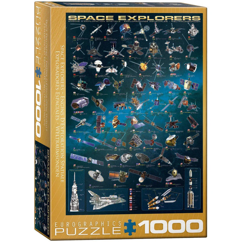 Space Explorers 1000 Piece Jigsaw Puzzle Eurographics - BIG FRENCHIES