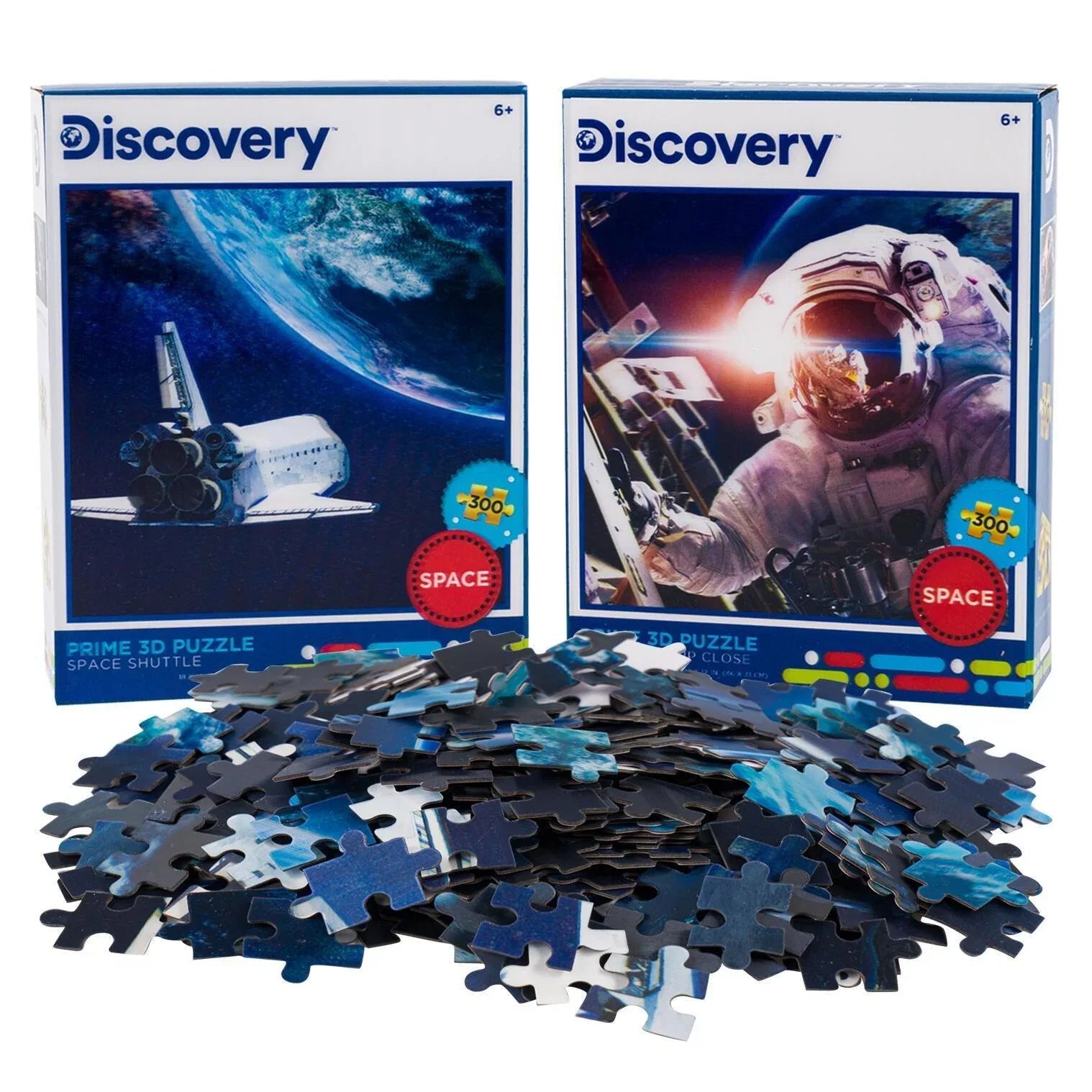 Space Shuttle & Astronaut Set of 2 300 Piece Lenticular Jigsaw Puzzles Prime 3D - BIG FRENCHIES