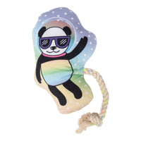 Space Panda Plush Dog Toy – with Squeaker & Crinkle Paper for Fun Play - BIG FRENCHIES