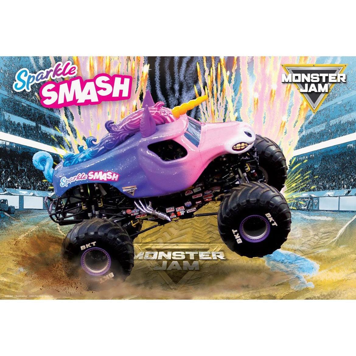 Sparkle Smash Monster Jam Lunch Bag & 100 Piece Jigsaw Puzzle Eurographics