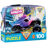 Sparkle Smash Monster Jam Lunch Bag & 100 Piece Jigsaw Puzzle Eurographics
