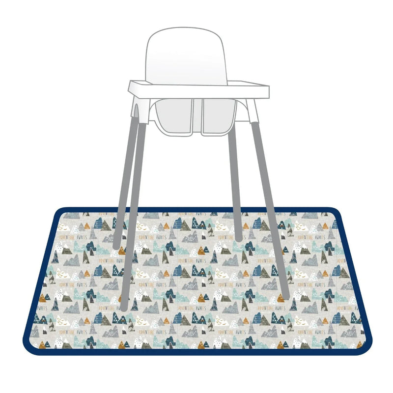 Adventure Awaits Splash Mat - A Waterproof Catch-All for Highchair Spills and More! - BIG FRENCHIES