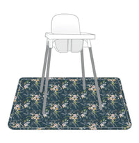 Boho Floral Splash Mat - A Waterproof Catch-All for Highchair Spills and More! - BIG FRENCHIES