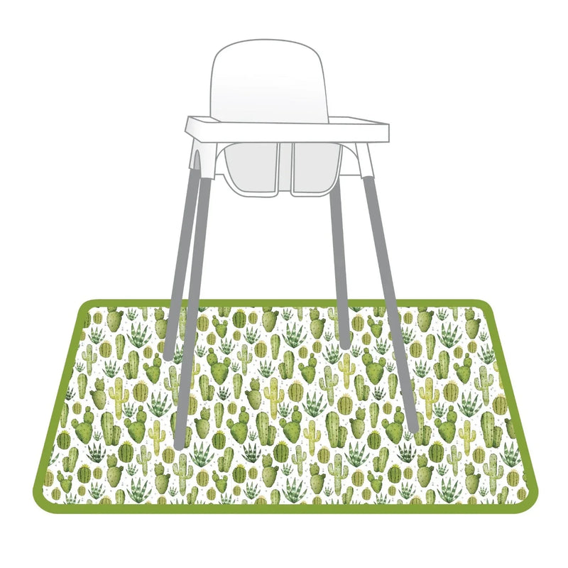 Desert Cactus Splash Mat - A Waterproof Catch-All for Highchair Spills and More! - BIG FRENCHIES