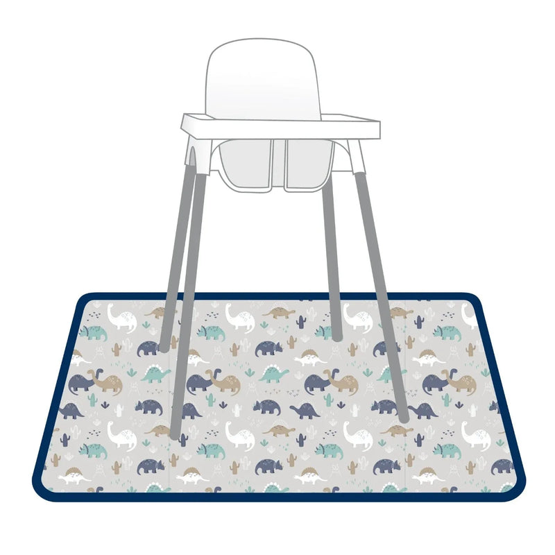 Desert Dinos Splash Mat - A Waterproof Catch-All for Highchair Spills and More! - BIG FRENCHIES