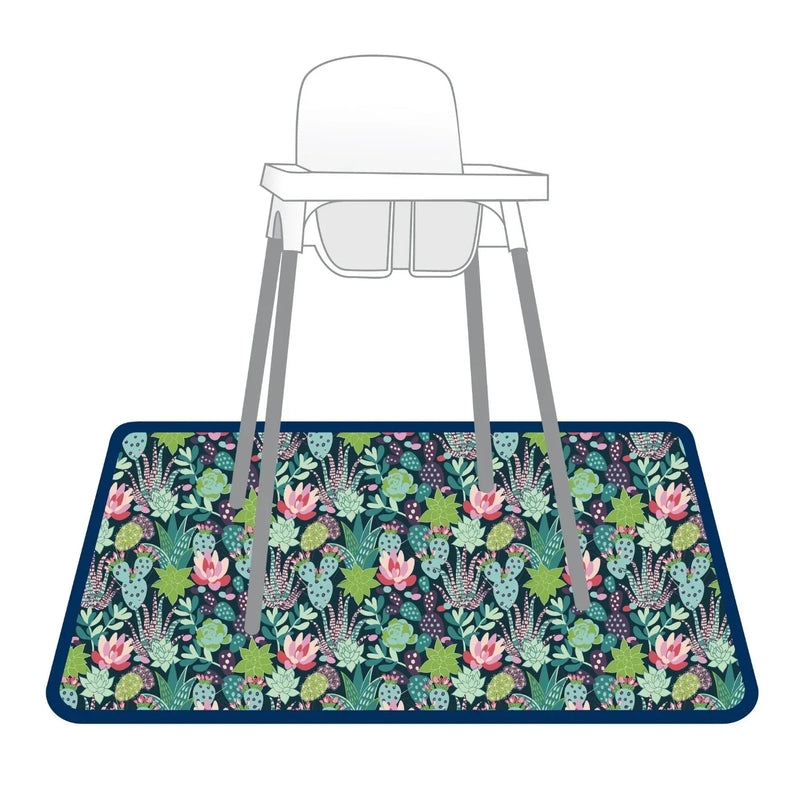 Desert Floral Splash Mat - A Waterproof Catch-All for Highchair Spills and More! - BIG FRENCHIES