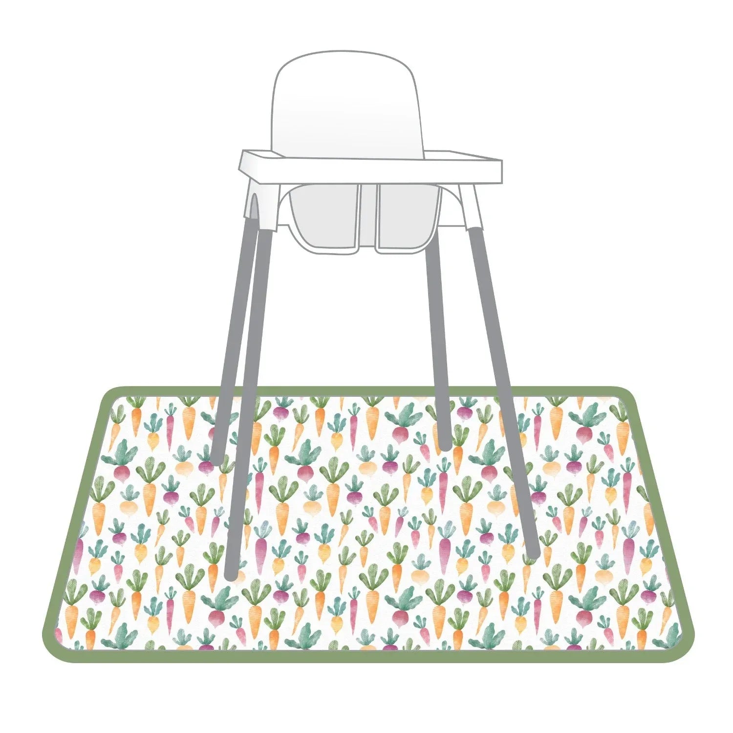 Farm Produce Splash Mat - A Waterproof Catch-All for Highchair Spills and More! - BIG FRENCHIES