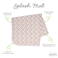 Pink Ice Cream Splash Mat - A Waterproof Catch-All for Highchair Spills and More! - BIG FRENCHIES