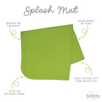 Solid Ribbit Minimalist Splash Mat - A Waterproof Catch-All for Highchair Spills and More! SALE - BIG FRENCHIES
