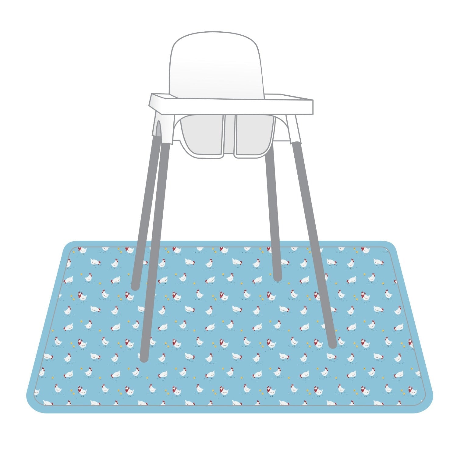 Little Chickies Splash Mat - A Waterproof Catch-All for Highchair Spills and More! SALE