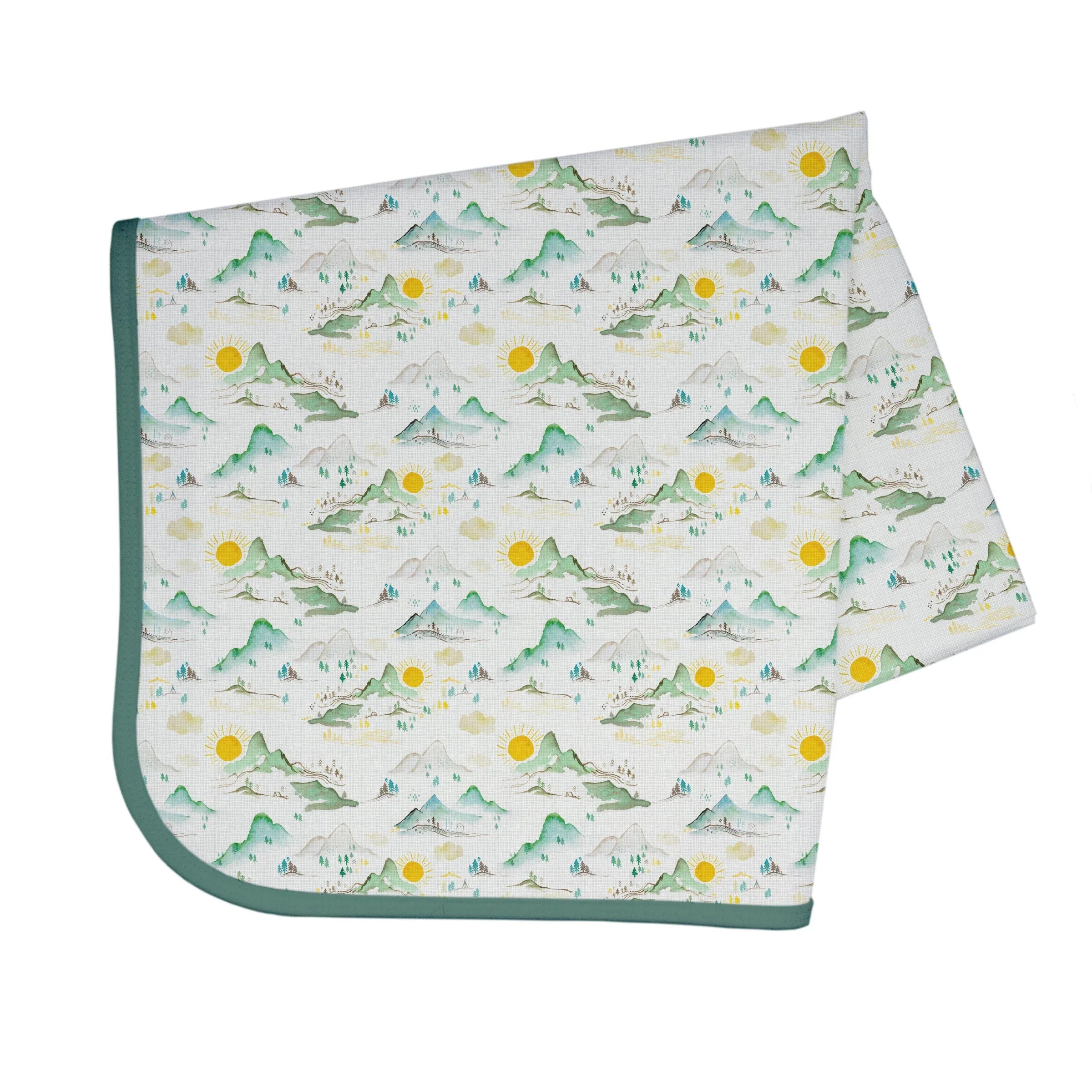 Mountain Mist Splash Mat - A Waterproof Catch-All for Highchair Spills and More! - BIG FRENCHIES