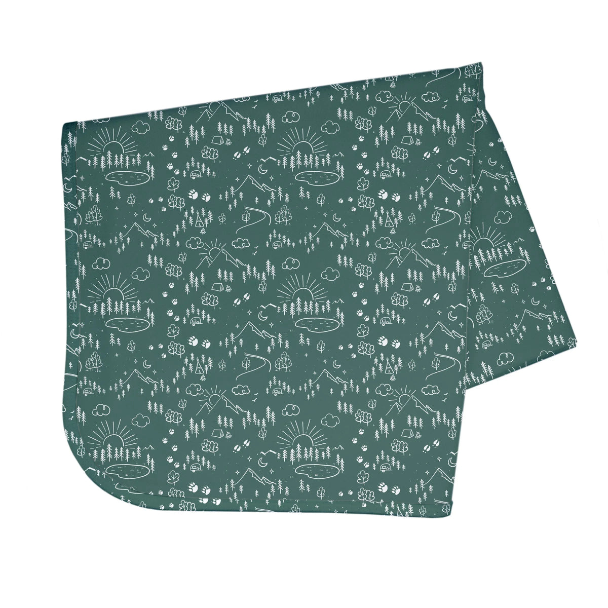 Pine Forest Splash Mat - A Waterproof Catch-All for Highchair Spills and More! - BIG FRENCHIES