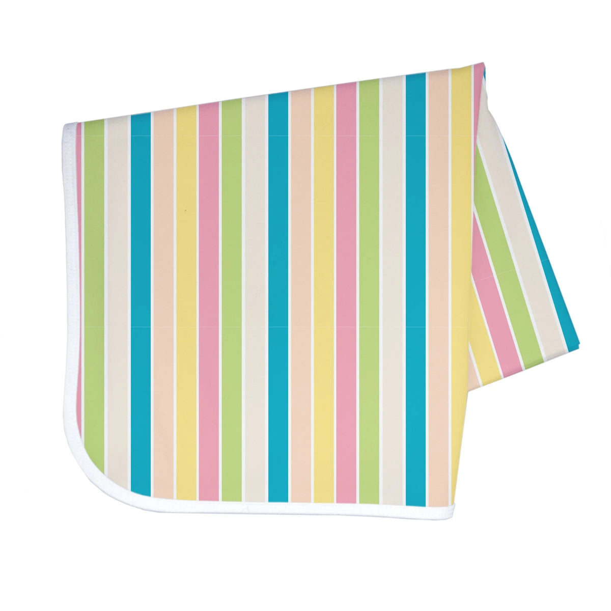 Rainbow Stripes Splash Mat - A Waterproof Catch-All for Highchair Spills and More! - BIG FRENCHIES