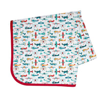 Retro Airplanes Splash Mat - A Waterproof Catch-All for Highchair Spills and More! - BIG FRENCHIES
