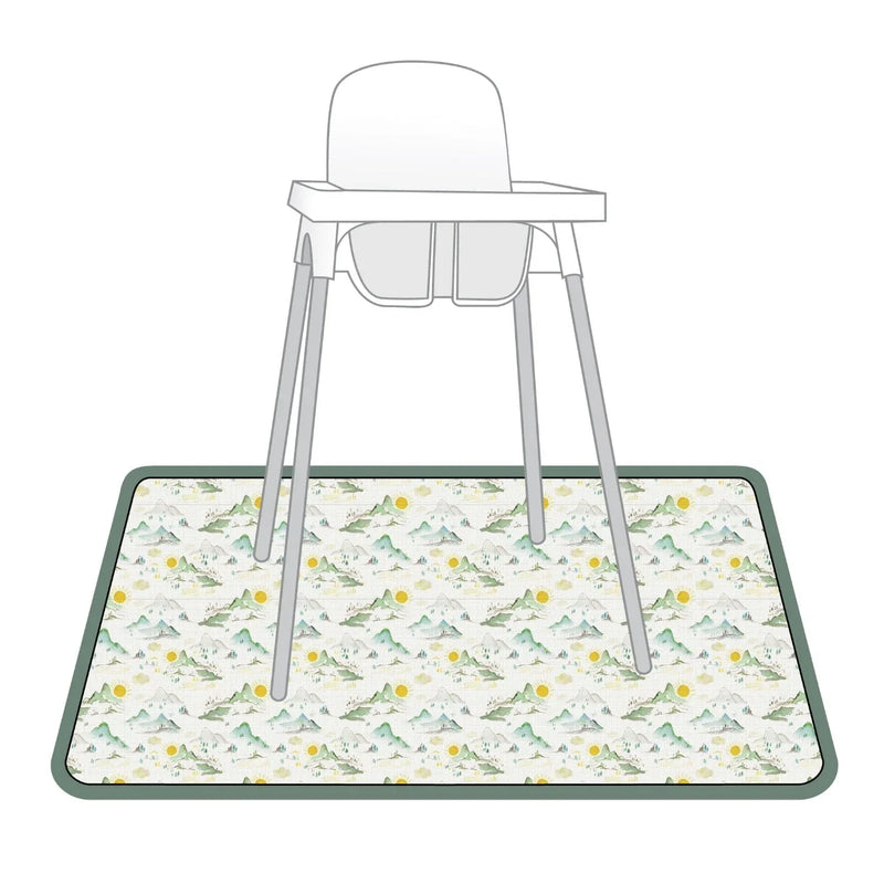 Mountain Mist Splash Mat - A Waterproof Catch-All for Highchair Spills and More! - BIG FRENCHIES