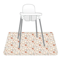 Peachy Dreams Splash Mat - A Waterproof Catch-All for Highchair Spills - BIG FRENCHIES