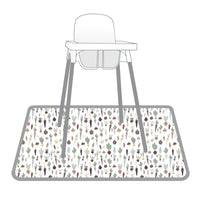 Root Veggies Splash Mat - A Waterproof Catch-All for Highchair Spills and More!