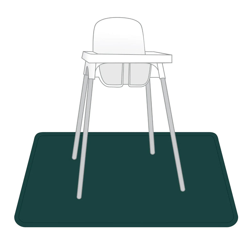 Solid Pine Minimalist Splash Mat - A Waterproof Catch-All for Highchair Spills and More! - BIG FRENCHIES