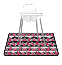 Summer Stripes - Watermelon - Splash Mat - A Waterproof Catch-All for Highchair Spills and More! - BIG FRENCHIES