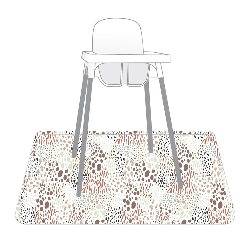 Wild Splash Mat - A Waterproof Catch-All for Highchair Spills and More! - BIG FRENCHIES
