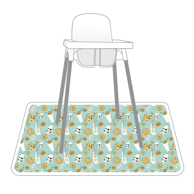 Cookies & Milk Splash Mat - A Waterproof Catch-All for Highchair Spills and More! - BIG FRENCHIES