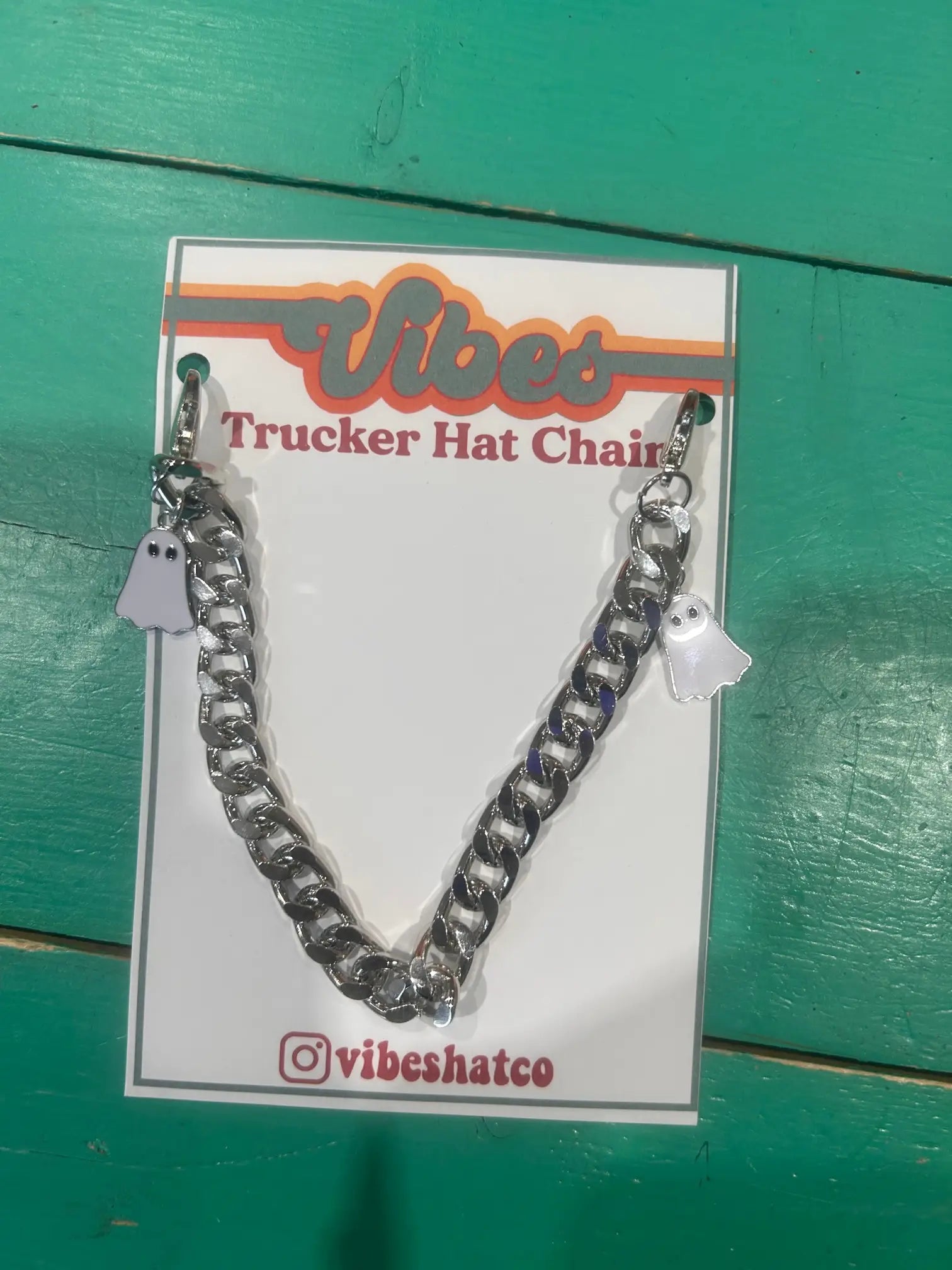 Spooky Ghost Trucker Hat Chain - BIG FRENCHIES