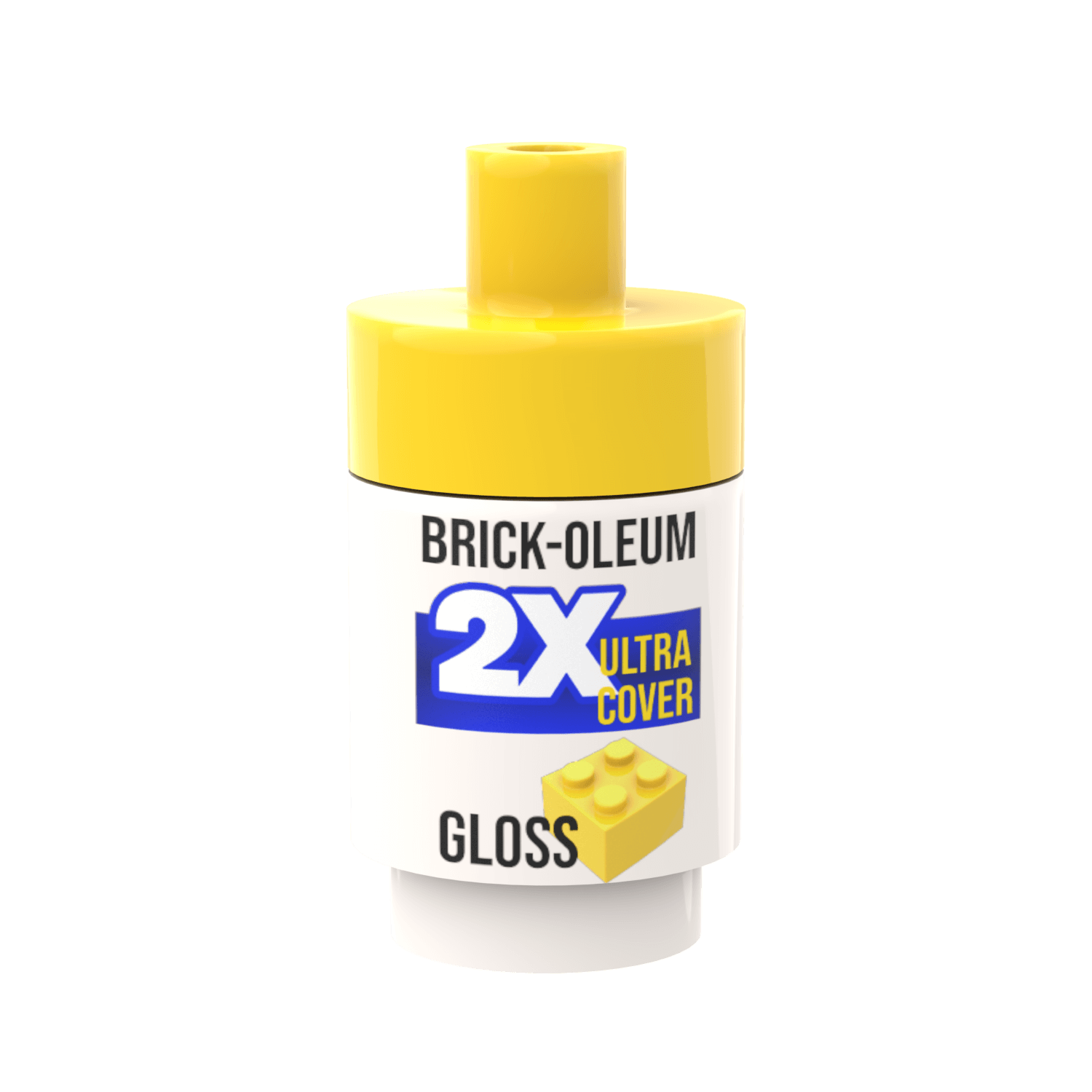 Spray Paint Can (Yellow) - Custom Printed Minifig Accessory - Made Using LEGO® Parts