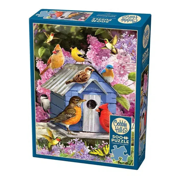 Spring Birdhouse 500 Piece Jigsaw Puzzle Cobble Hill - BIG FRENCHIES