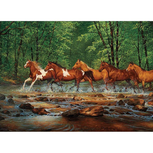 Spring Creek Run 1000 Piece Jigsaw Puzzle Cobble Hill - BIG FRENCHIES